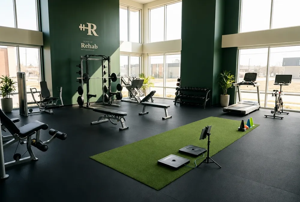 Strength training in the clinic gym